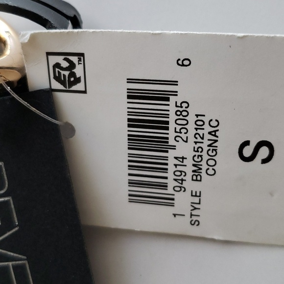 INC International Concepts Double Circle Reversible Faux Snakeskin/Cognac Belt S - Picture 6 of 6